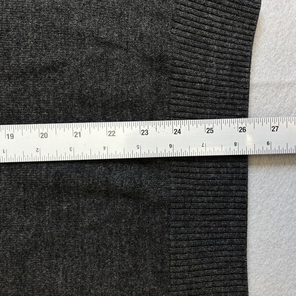 US Polo Assn Sweater Mens Large L Acrylic Striped Gray Red Black Long Sleeve - Picture 6 of 8